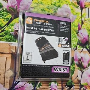 Shock Doctor Left Wrist 3 Strap Support Large New